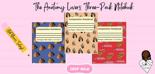 The Anatomy Lovers Three-Pack Notebook Set  (Wide Ruled)
